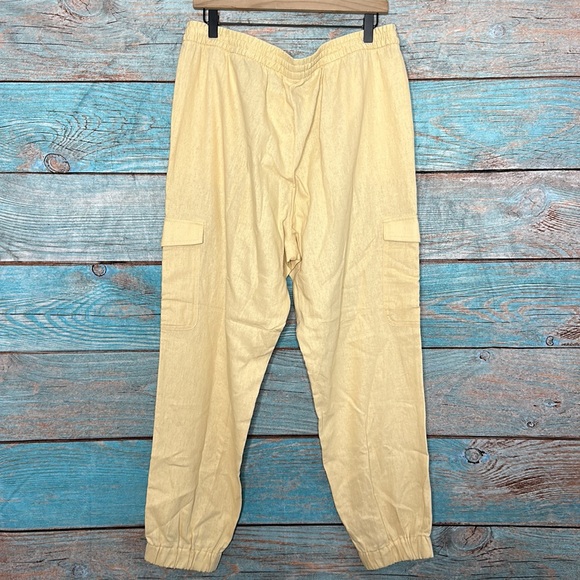 Banana Republic Linen Pants Joggers Large - Picture 5 of 8